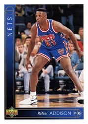 1993-94 Upper Deck Base Set Rafael Addison #93 card