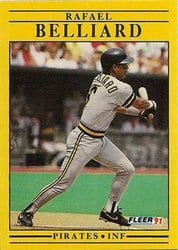 1991 Fleer Base Set Rafael Belliard #32 card