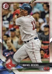 2018 Bowman Base Set Rafael Devers #25 card