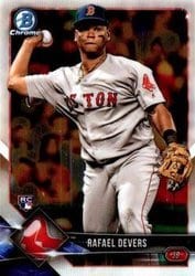 2018 Bowman Chrome Base Set Rafael Devers #8 card