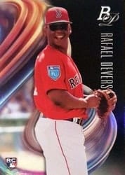 2018 Bowman Platinum Base Set Rafael Devers #2b card