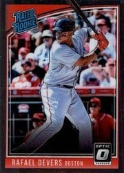 2018 Donruss Optic Base Set Rafael Devers #35 card