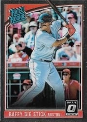 2018 Donruss Optic Base Set Rafael Devers #35b card