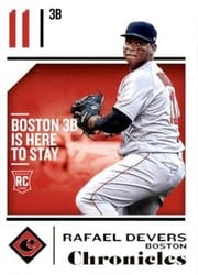 2018 Panini Chronicles Base Set Rafael Devers #13 card