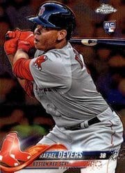 2018 Topps Chrome Base Set Rafael Devers #25 card