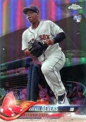 2018 Topps Chrome Base Set Rafael Devers #25b card