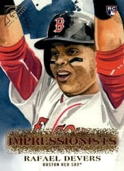 2018 Topps Gallery Impressionists Rafael Devers #I-22 card