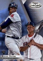 2018 Topps Gold Label Base Set Rafael Devers #1 card