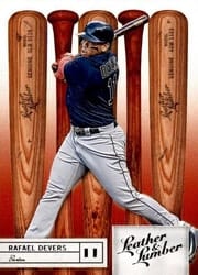 2019 Panini Leather & Lumber Base Set Rafael Devers #74 card
