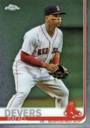 2019 Topps Chrome Base Set Rafael Devers #184 card