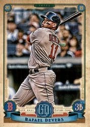 2019 Topps Gypsy Queen Base Set Rafael Devers #147 card