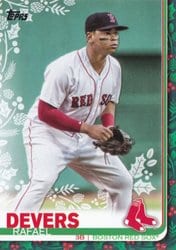 2019 Topps Holiday Base Set Rafael Devers #HW36 card