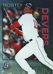 2020 Bowman Platinum Base Set Rafael Devers #44 card