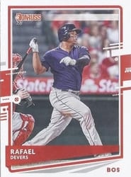 2020 Donruss Base Set Rafael Devers #164b card