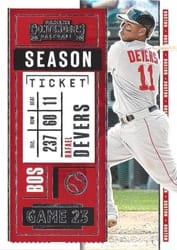 2020 Panini Contenders Base Set Rafael Devers #36 card