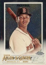2020 Topps Allen & Ginter Chrome Base Set Rafael Devers #44 card