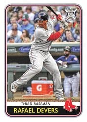 2020 Topps Big League Base Set Rafael Devers #85 card