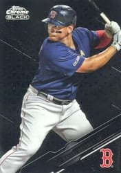 2020 Topps Chrome Black Base Set Rafael Devers #87 card