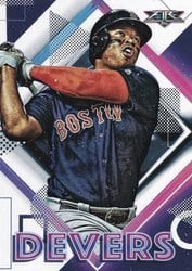 2020 Topps Fire Base Set Rafael Devers #37 card