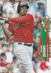 2020 Topps Holiday Base Set Rafael Devers #HW90 card