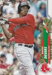2020 Topps Holiday Base Set Rafael Devers #HW90b card