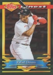 2021 Finest Flashbacks Base Set Rafael Devers #102 card