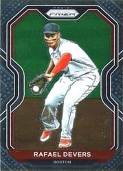 2021 Panini Prizm Base Set Rafael Devers #67 card