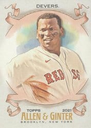 2021 Topps Allen & Ginter Base Set Rafael Devers #253 card
