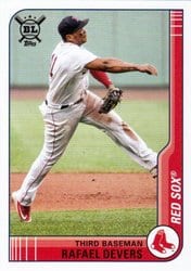 2021 Topps Big League Base Set Rafael Devers #180 card
