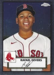 2021 Topps Chrome Platinum Anniversary Base Set Rafael Devers #213 card