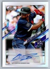 2021 Topps Chrome Update 2021 All-Star Game Autograph Rafael Devers #ASGA-RD card