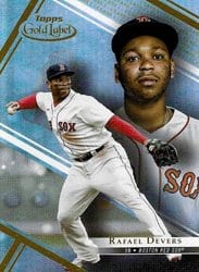 2021 Topps Gold Label Base Set Rafael Devers #48 card