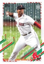2021 Topps Holiday Base Set Rafael Devers #HW66 card