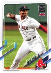 2021 Topps UK Edition Base Set Rafael Devers #168 card