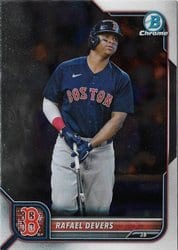 2022 Bowman Chrome Base Set Rafael Devers #18 card