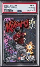 2022 Panini Absolute Kaboom Rafael Devers #K-RD card