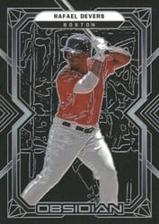 2022 Panini Chronicles Obsidian Rafael Devers #45 card
