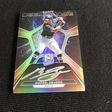 2022 Panini Chronicles Spectra Deep Space Signatures Rafael Devers #DSS-RD card
