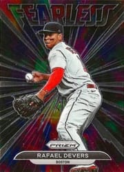 2022 Panini Prizm Fearless Rafael Devers #FL-12 card