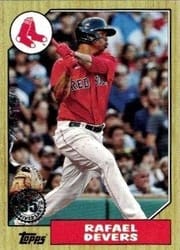 2022 Topps 1987 Topps Baseball (Series 1) Rafael Devers #T87-47 card