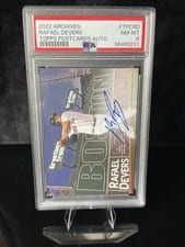 2022 Topps Archives Postcards Autographs Rafael Devers #TPC-RD card