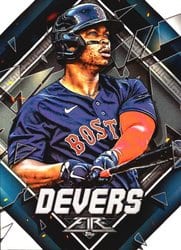 2022 Topps Fire Base Set Rafael Devers #11 card