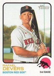 2022 Topps Heritage Base Set Rafael Devers #34 card