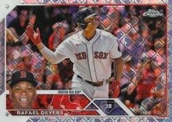 2023 Topps Chrome Logofractor Edition Base Set Rafael Devers #206 card