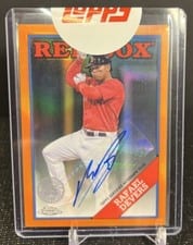 2023 Topps Chrome Update 1988 Topps Baseball Autographs Rafael Devers #88CA-RD card