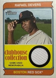 2023 Topps Heritage Clubhouse Collection Relics Rafael Devers #CCR-RD card