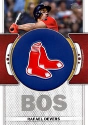 2023 Topps Team Logo Manufactured Patches Rafael Devers #TLP-RD card