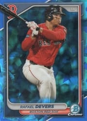 2024 Bowman Chrome Sapphire Edition Base Set Rafael Devers #58 card