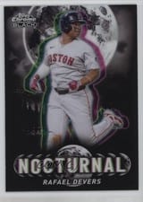 2025 Topps Chrome Black Nocturnal Rafael Devers #NOC-22 card
