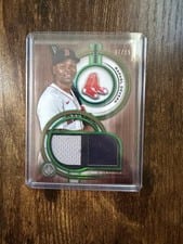 2025 Topps Tribute Single-Player Dual Relics Rafael Devers #DR-RD card